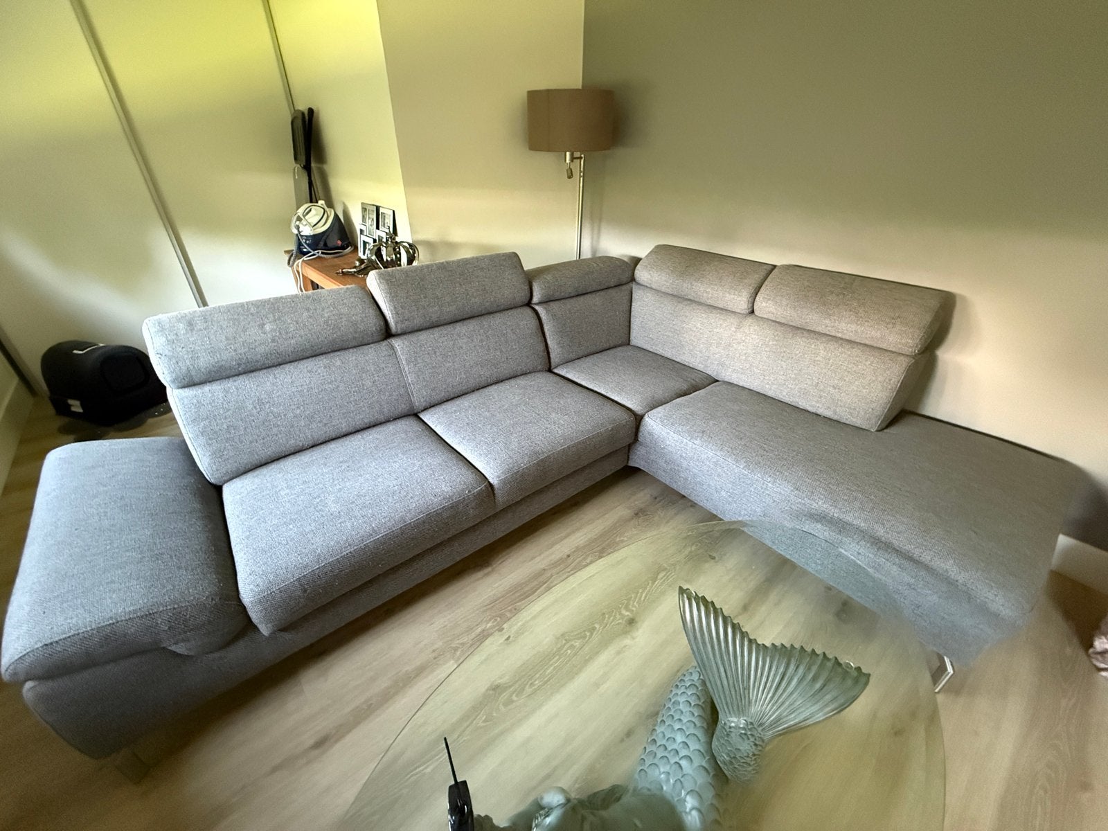 Montel hoekbank Modena, uitschuifbaar, ca 270x220x90, Ophalen, 250 tot 300 cm, Gebruikt, Hoekbank