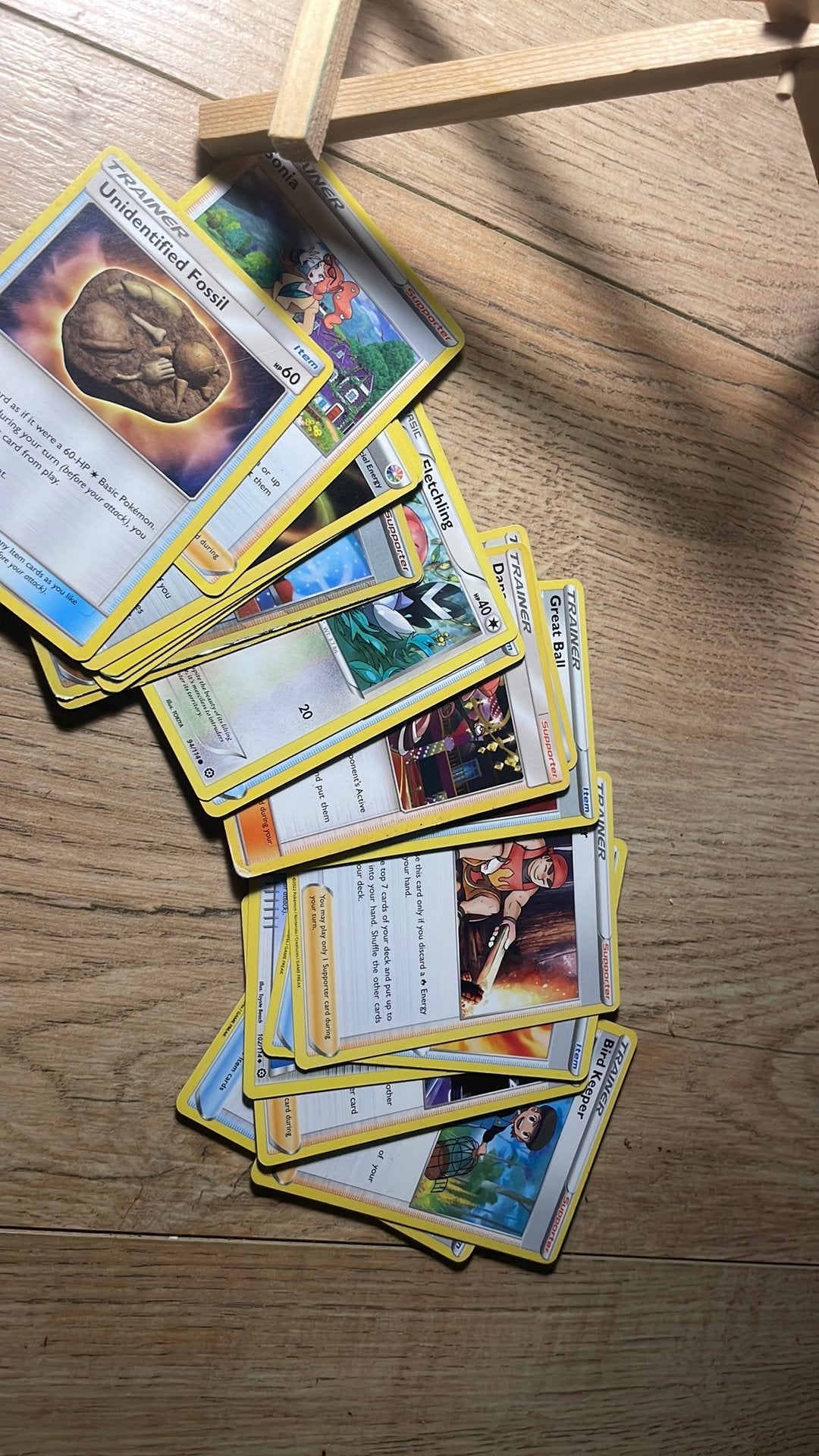 Pokemon kaarten - 20 trainers, Ophalen of Verzenden, Zo goed als nieuw, Meerdere kaarten