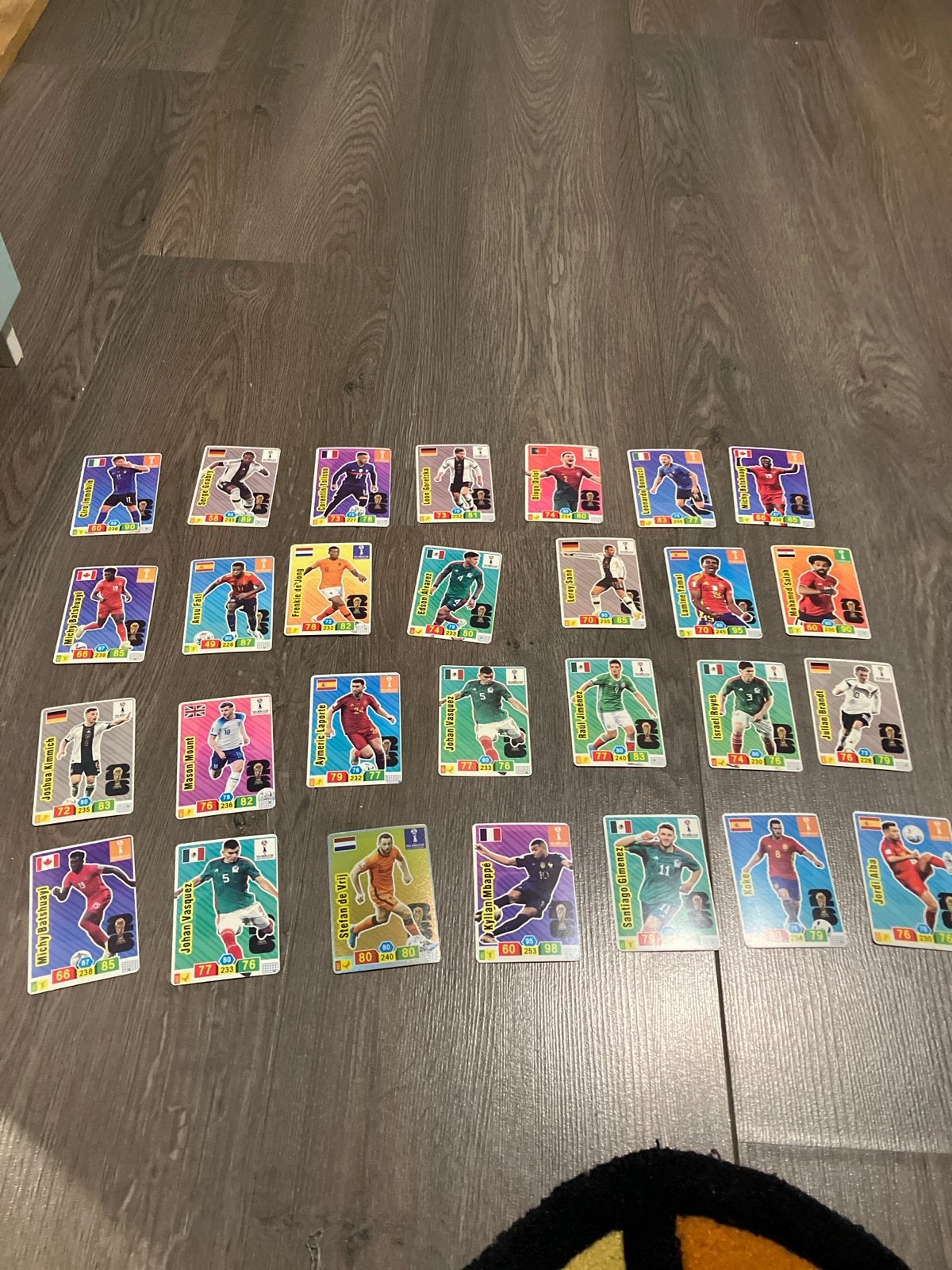 WK 2026 Voetbalplaatjes - 26 Stuks, Ophalen of Verzenden, Gebruikt, Overige sporten, Spelerskaart