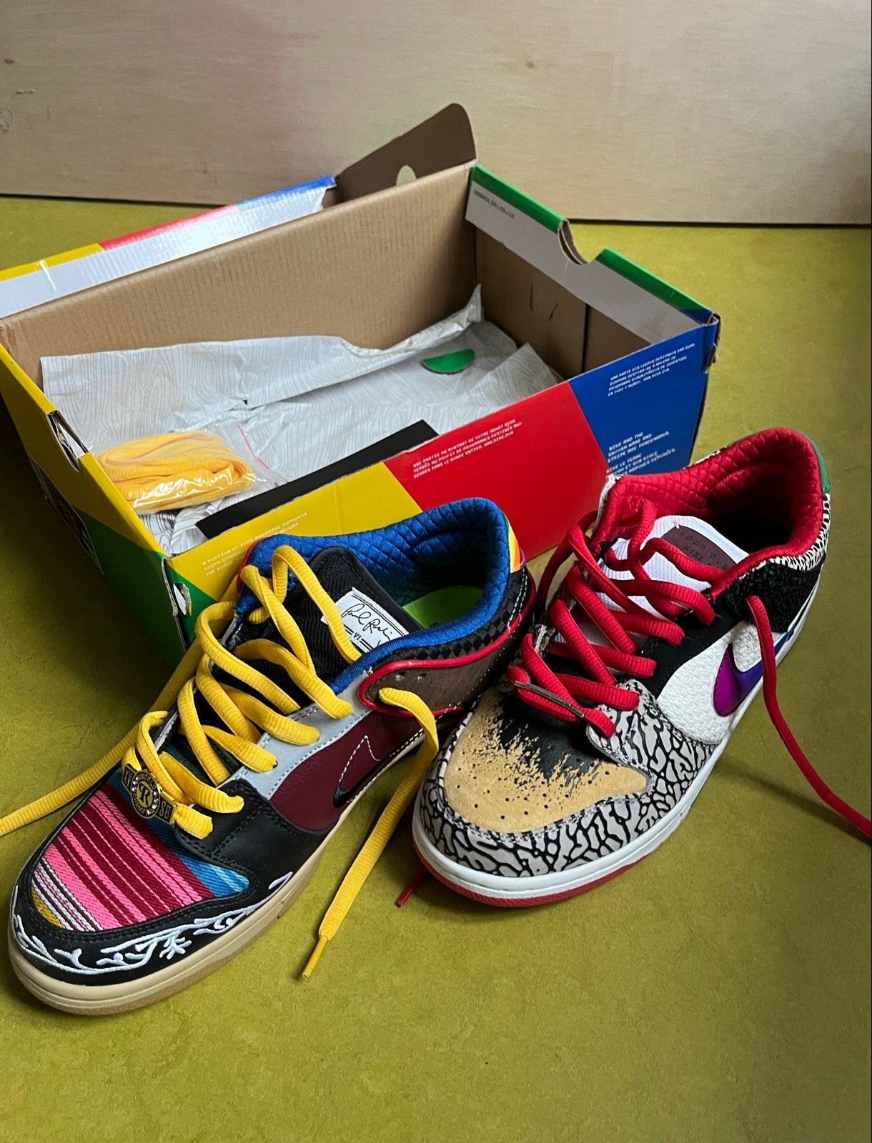 Nike SB Dunk Low x Parra Abstract Art maat 43, 9.5, Ophalen of Verzenden, Zo goed als nieuw, Overige kleuren, Sneakers of Gympen