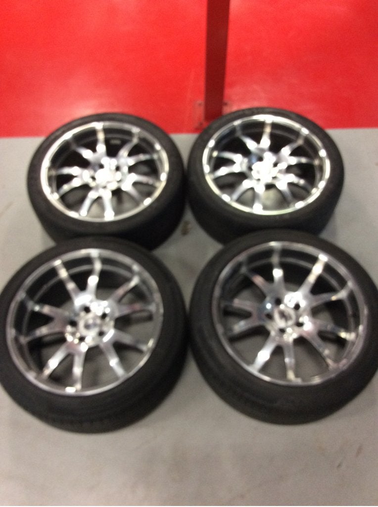 20" Antera BMW E65 Velgen Breedset 5x120 + Zomerbanden, Niet ingevuld, 255 mm, Velg(en), Niet ingevuld