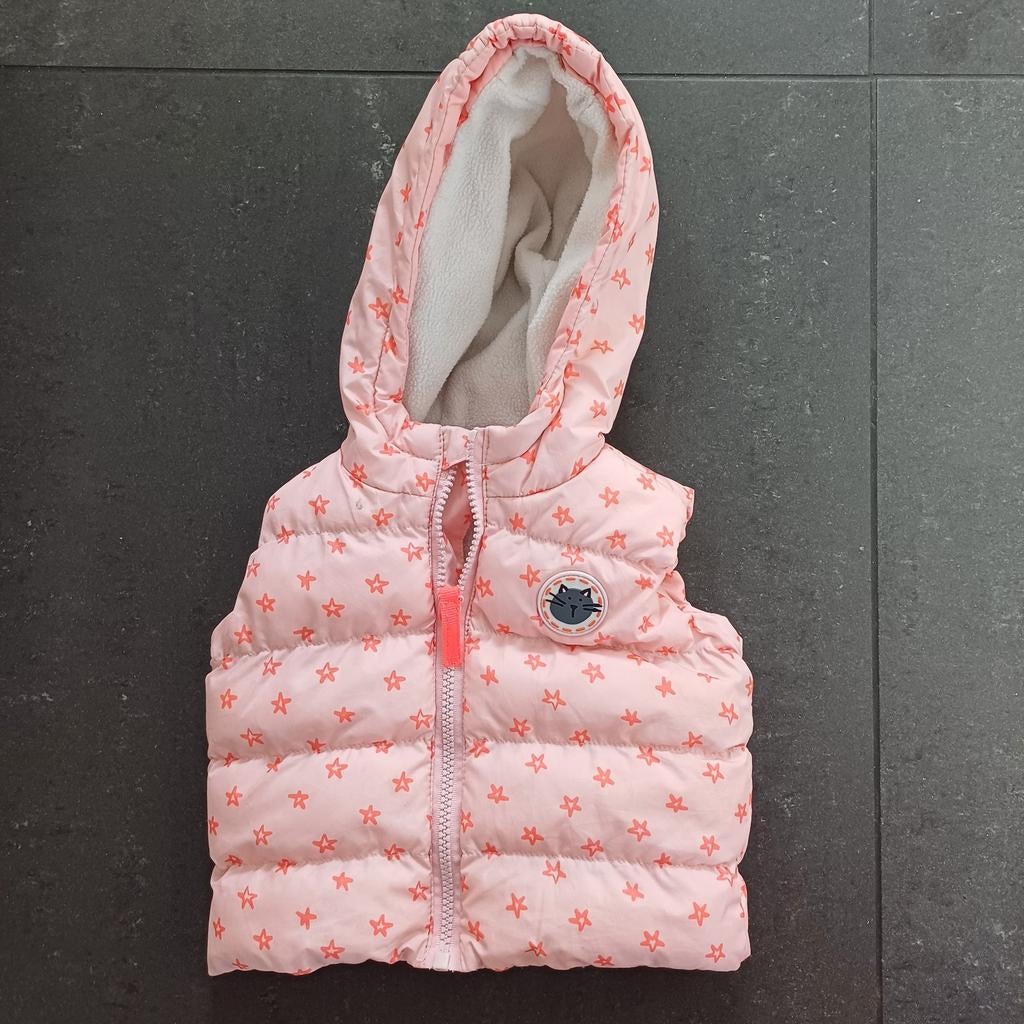 Roze HEMA bodywarmer met sterren, maat 74, Meisje, Ophalen of Verzenden, Zo goed als nieuw, HEMA
