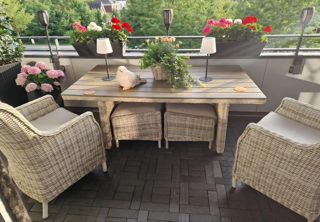Gardena tuintafel in zeer nette staat., Tuin en Terras, Ophalen of Verzenden, Rechthoekig