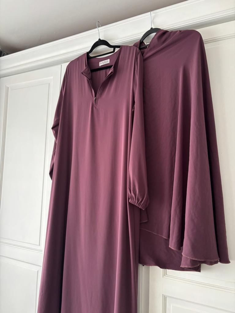Elegante Abaya Set - By Rofayda Islamic Wear XL, Ophalen, Paars, Maat 46/48 (XL) of groter, Zo goed als nieuw