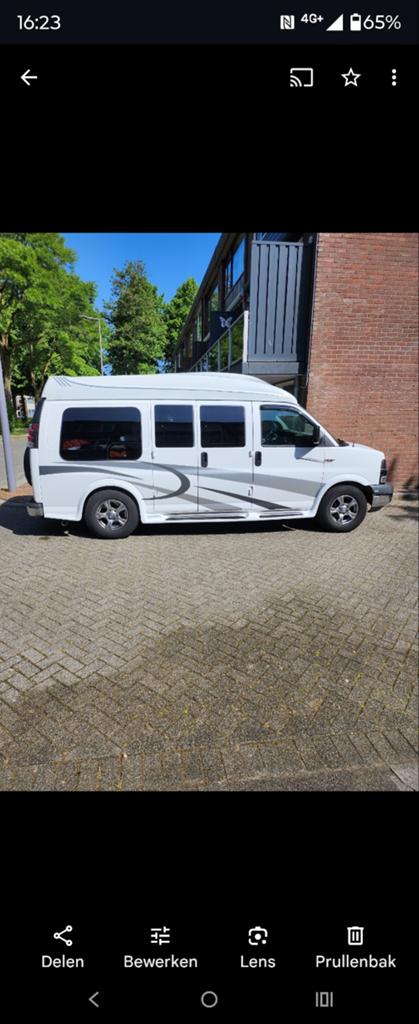 Chevrolet 2003 Express camper, 5328 cc, Wit, Particulier, 6 stoelen