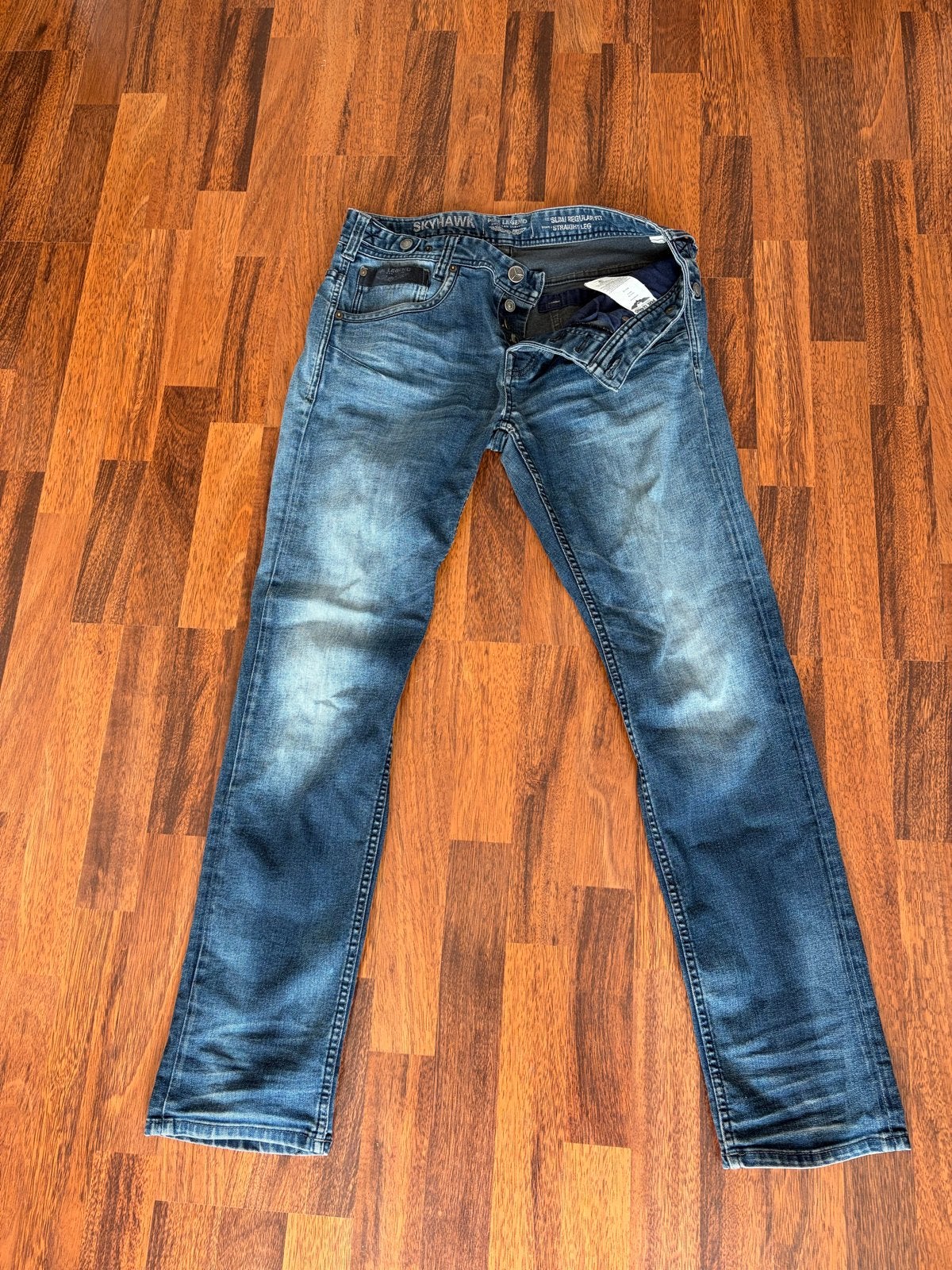 PME Legend Skyhawk Slim Regular Straight Leg Jeans, Kleding | Heren, Spijkerbroeken en Jeans, Ophalen of Verzenden, Gedragen, Blauw