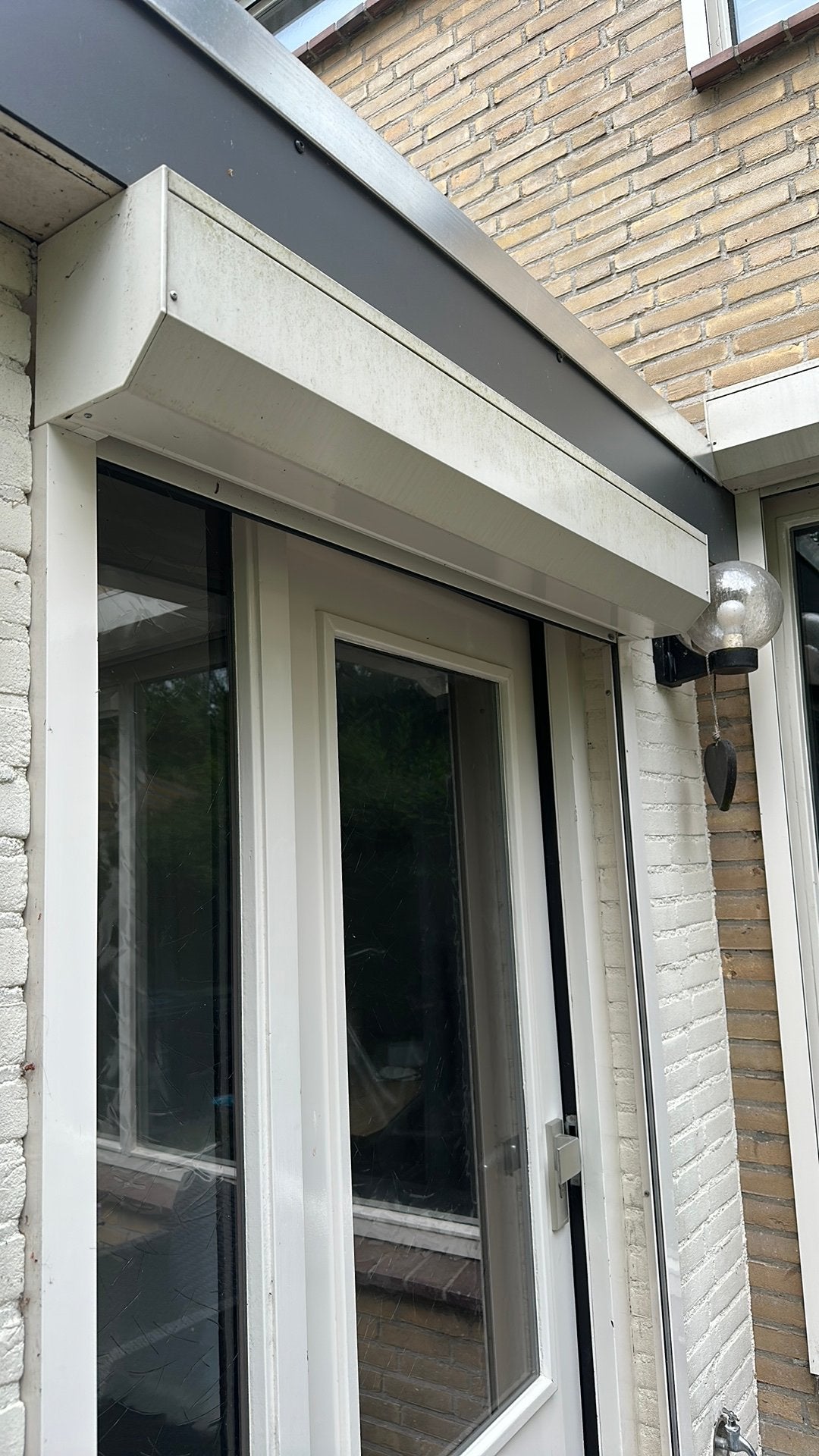 Rolluik met afstandsbediening 1.29x2.25, Ophalen, Zo goed als nieuw, Wit, Minder dan 100 cm