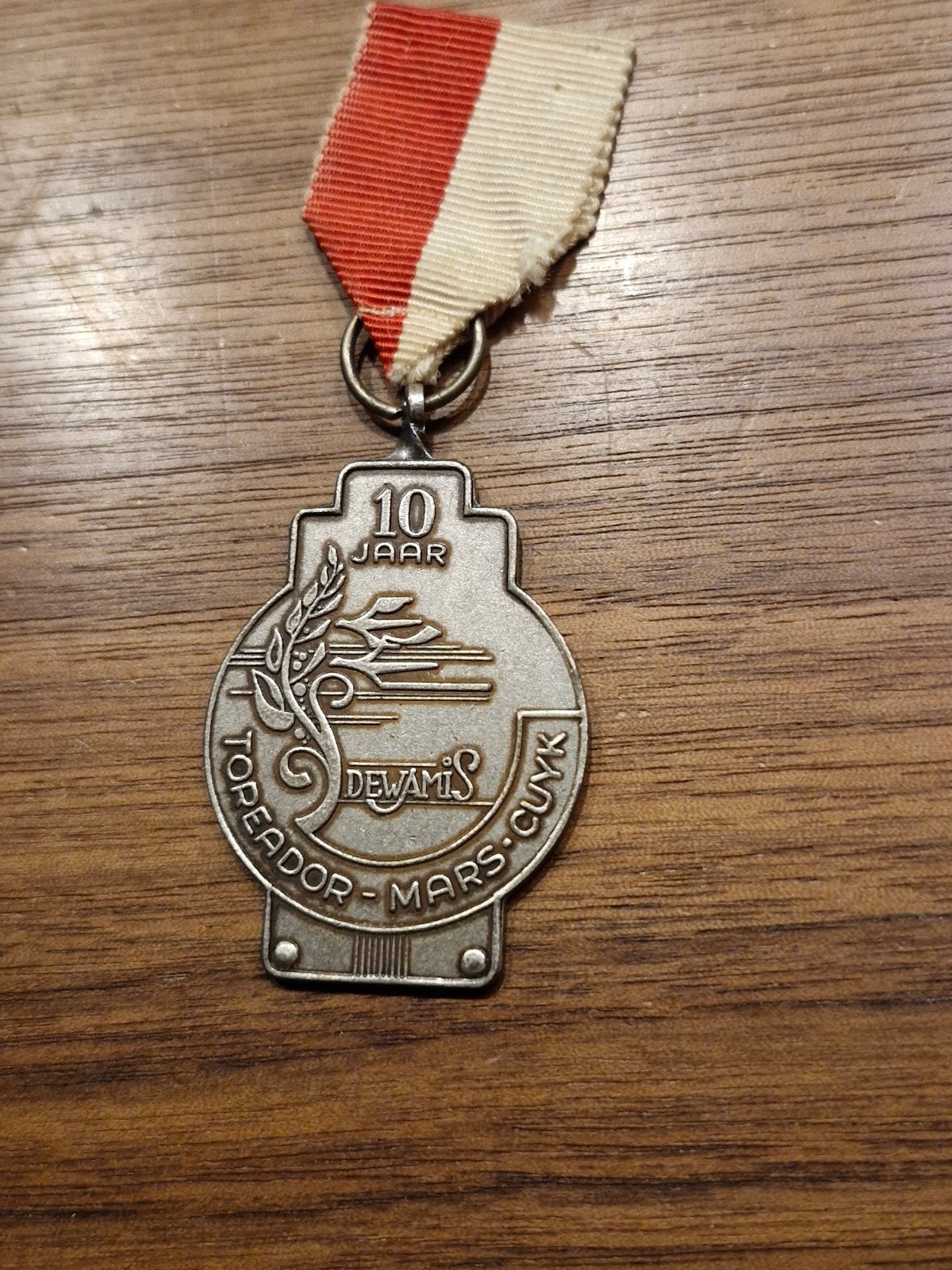 104 Oude medaille 10 jaar Dewamis Topeador Mars-Cuyk, Ophalen of Verzenden