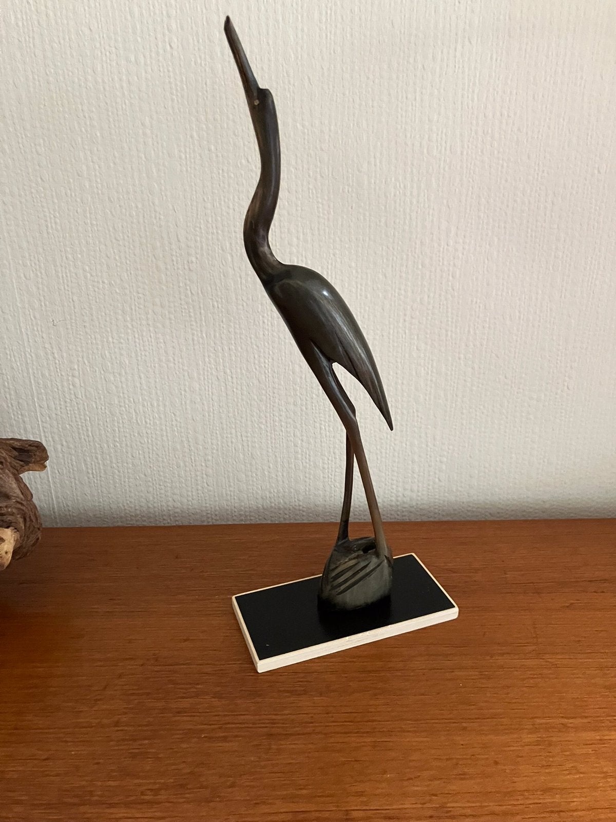 Vintage vogel jaren 60.  Gesneden uit een hoorn ?, Ophalen of Verzenden