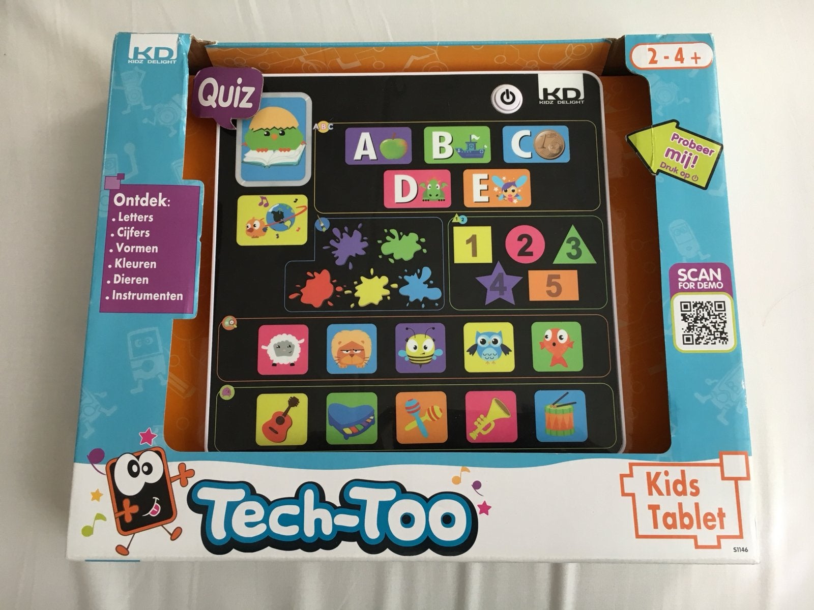 Educatief Kids Tablet Tech-Too van Kidz Delight !, Ophalen, Zo goed als nieuw, Elektronica, Met geluid