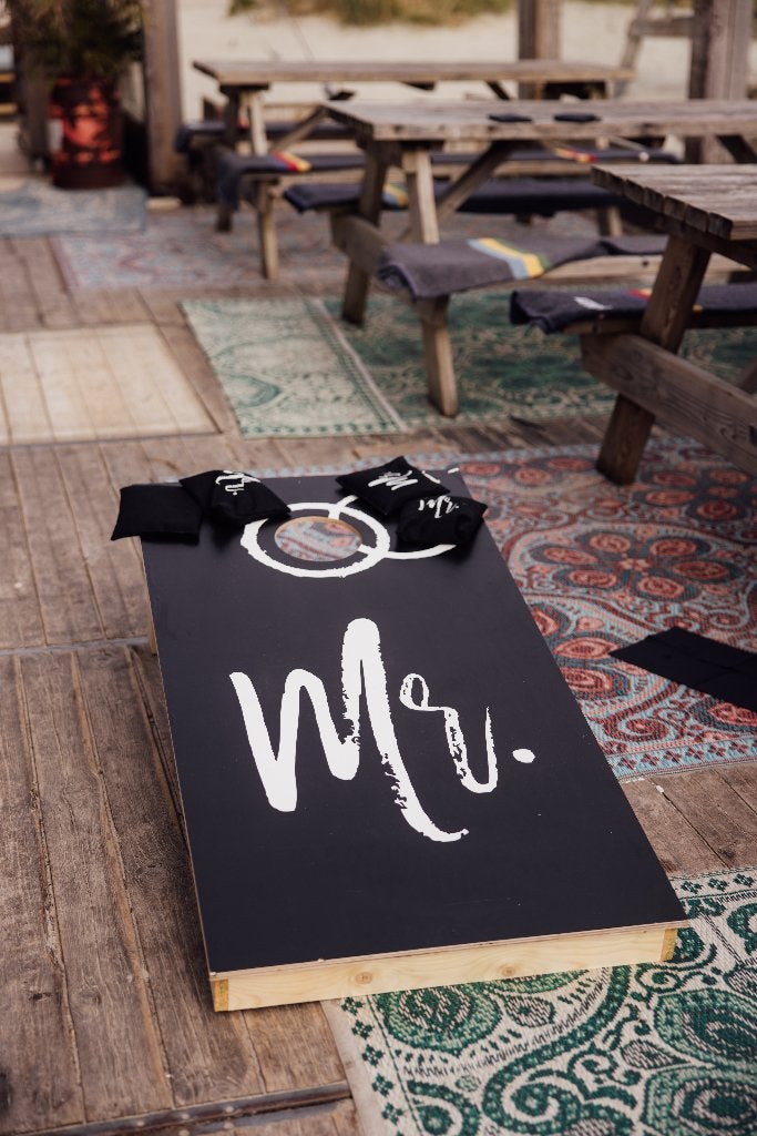 Bruiloft Cornhole Spel Mr & Mrs te huur, Ophalen, Nieuw, Geboorte of Huwelijk