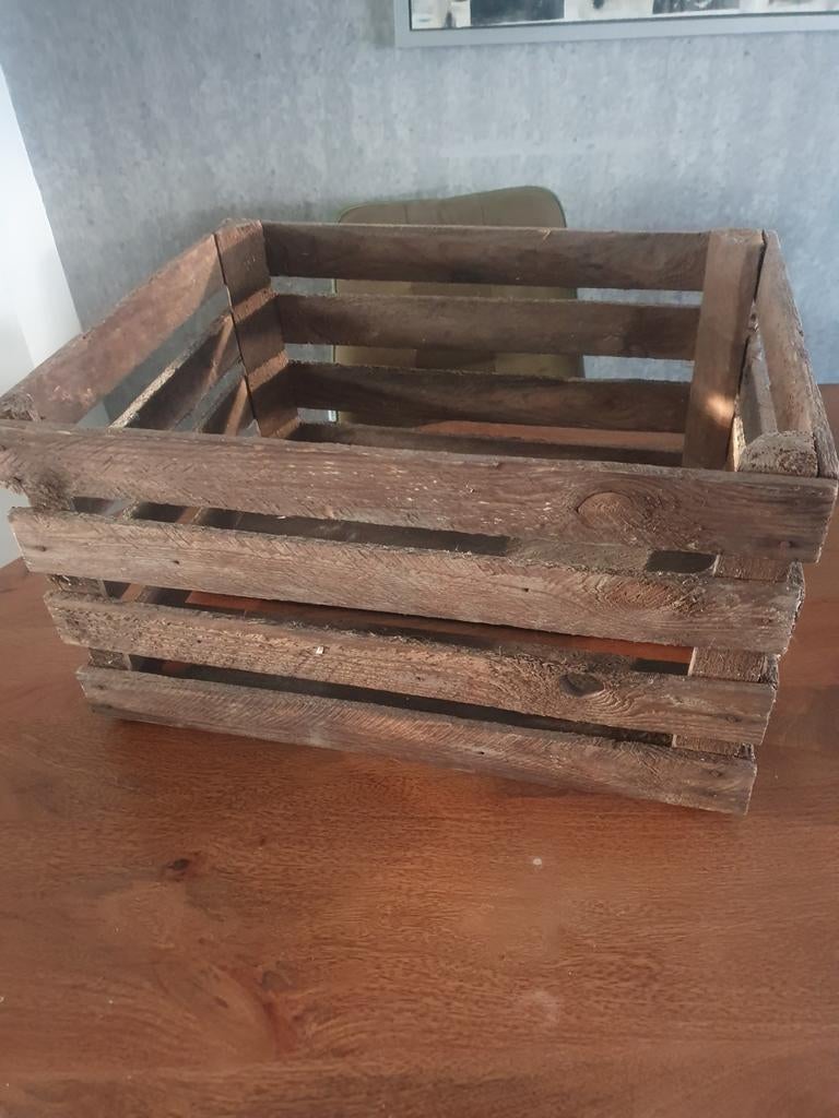 Houten kratje, Gebruikt, 40 tot 60 cm, 50 tot 75 cm, Minder dan 35 cm