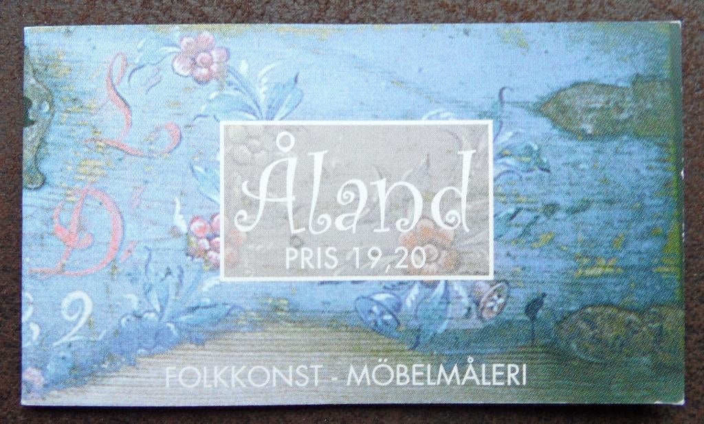 Postzegelboekje Aland - volksschilderkunst, Verzenden, Finland, Postfris
