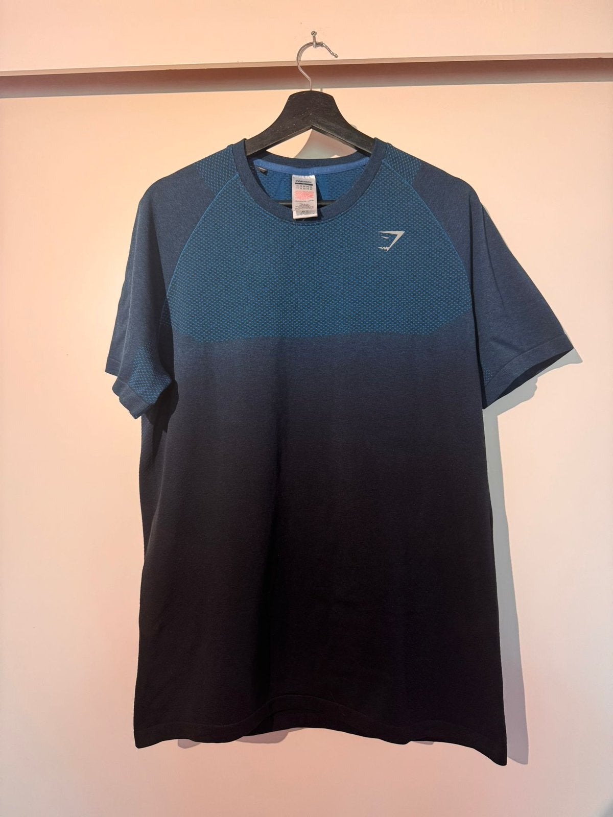 Blauw gymshark shirt maat XL, Blauw, Maat 56/58 (XL), Ophalen of Verzenden, Zo goed als nieuw