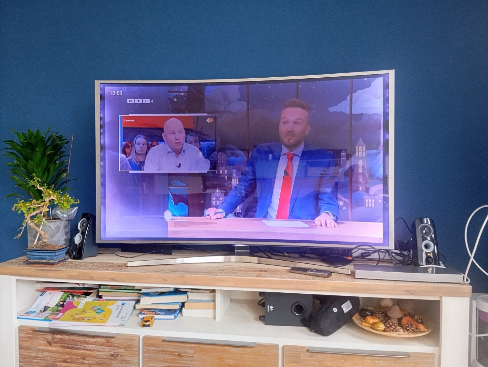 Samsung UE55JS9000L TV - Verlichtingsprobleem, Audio, Tv en Foto, LED, Ophalen of Verzenden, 100 Hz, Samsung