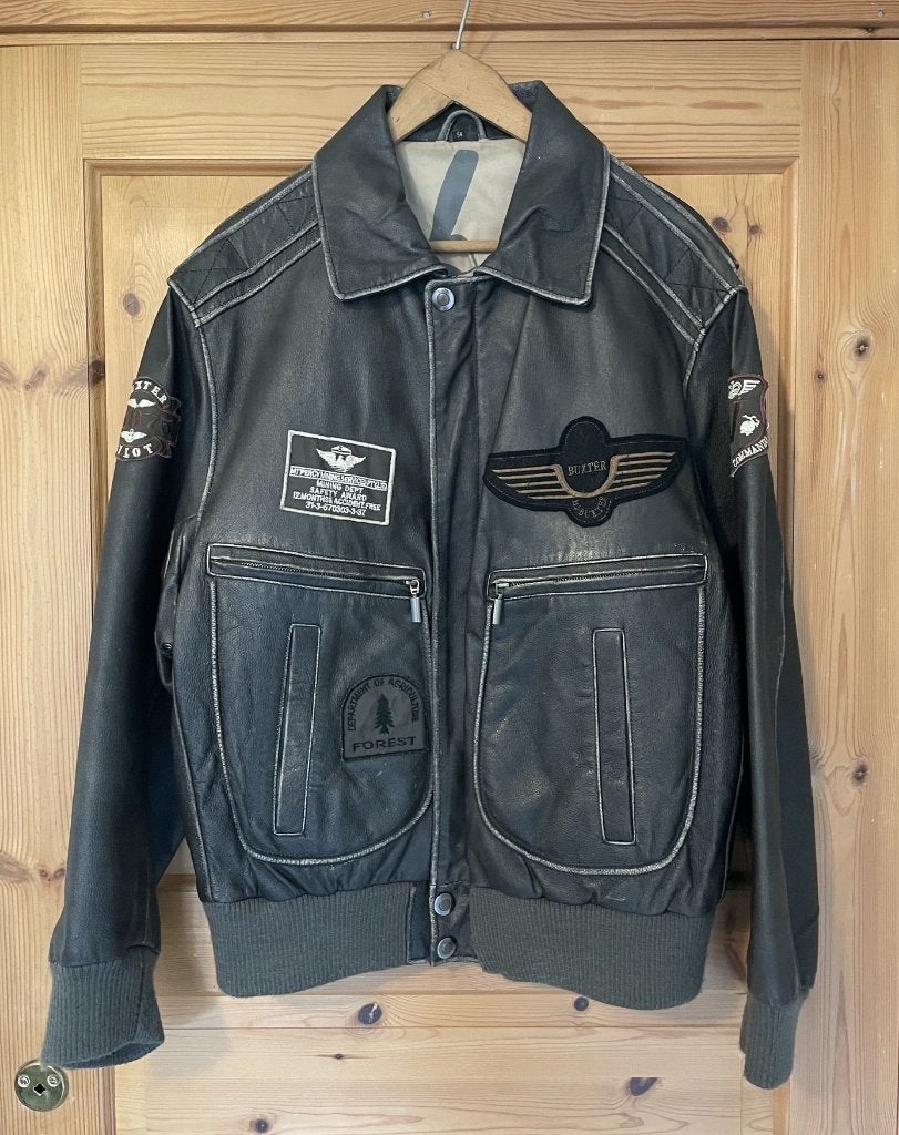 Leren bomberjack, Kleding | Heren, Jassen | Winter, Ophalen of Verzenden, Gedragen, Maat 52/54 (L), Bruin