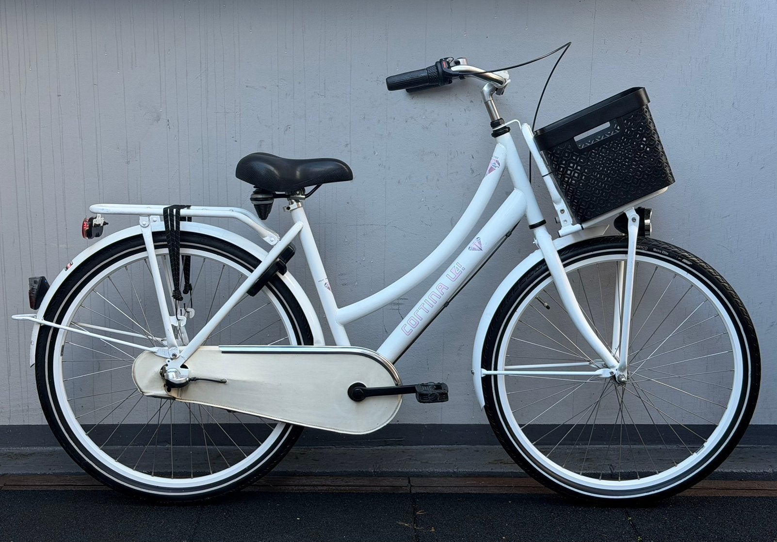 Cortina U4 Transporter, 26 inch, nette/complete meidenfiets, Terugtraprem, Gebruikt, Handrem, Ophalen