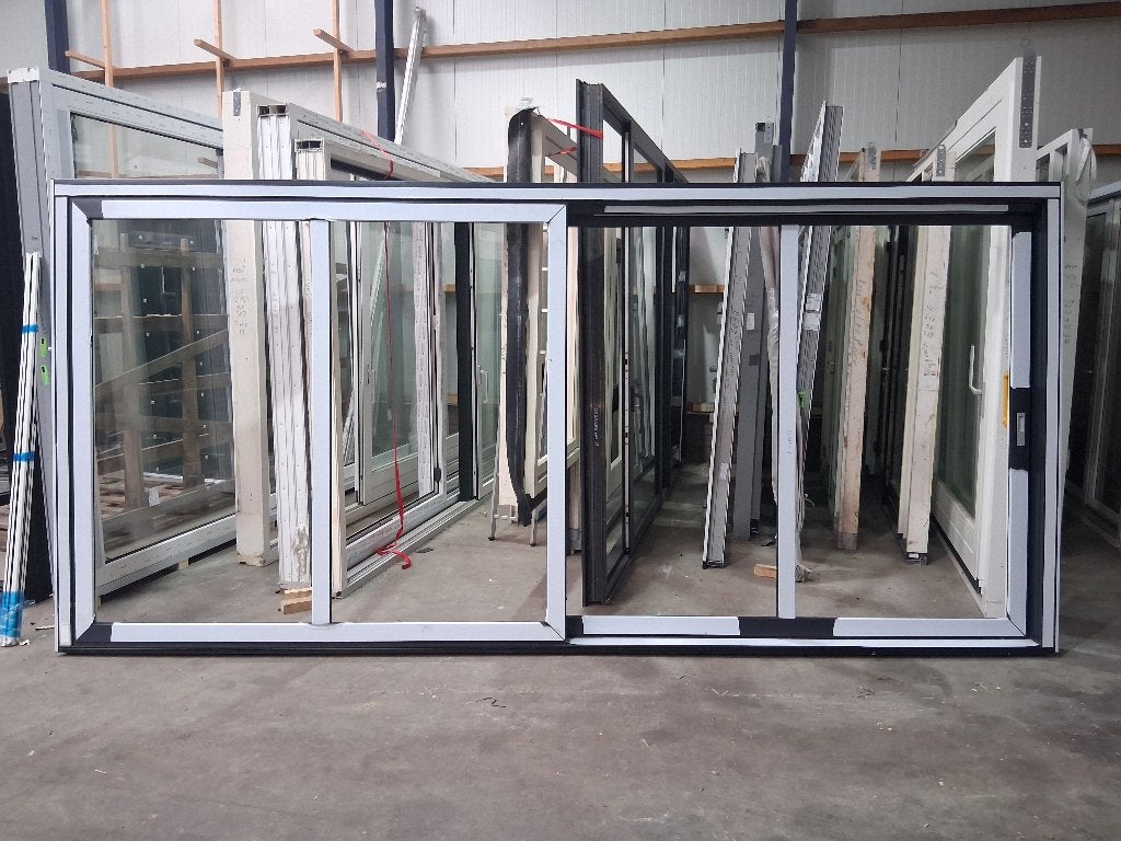 Nieuw Schuifpui Triple bezorgen factuur mogelijk, Kunststof, 225 cm of meer, Ophalen of Verzenden, Zo goed als nieuw