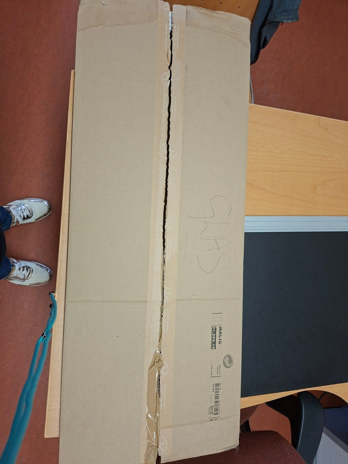 Glasplaten ikea harlig 40x92, Doe-het-zelf en Verbouw, Kratten en Dozen, Ophalen, Doos, Minder dan 50 cm, Minder dan 40 cm