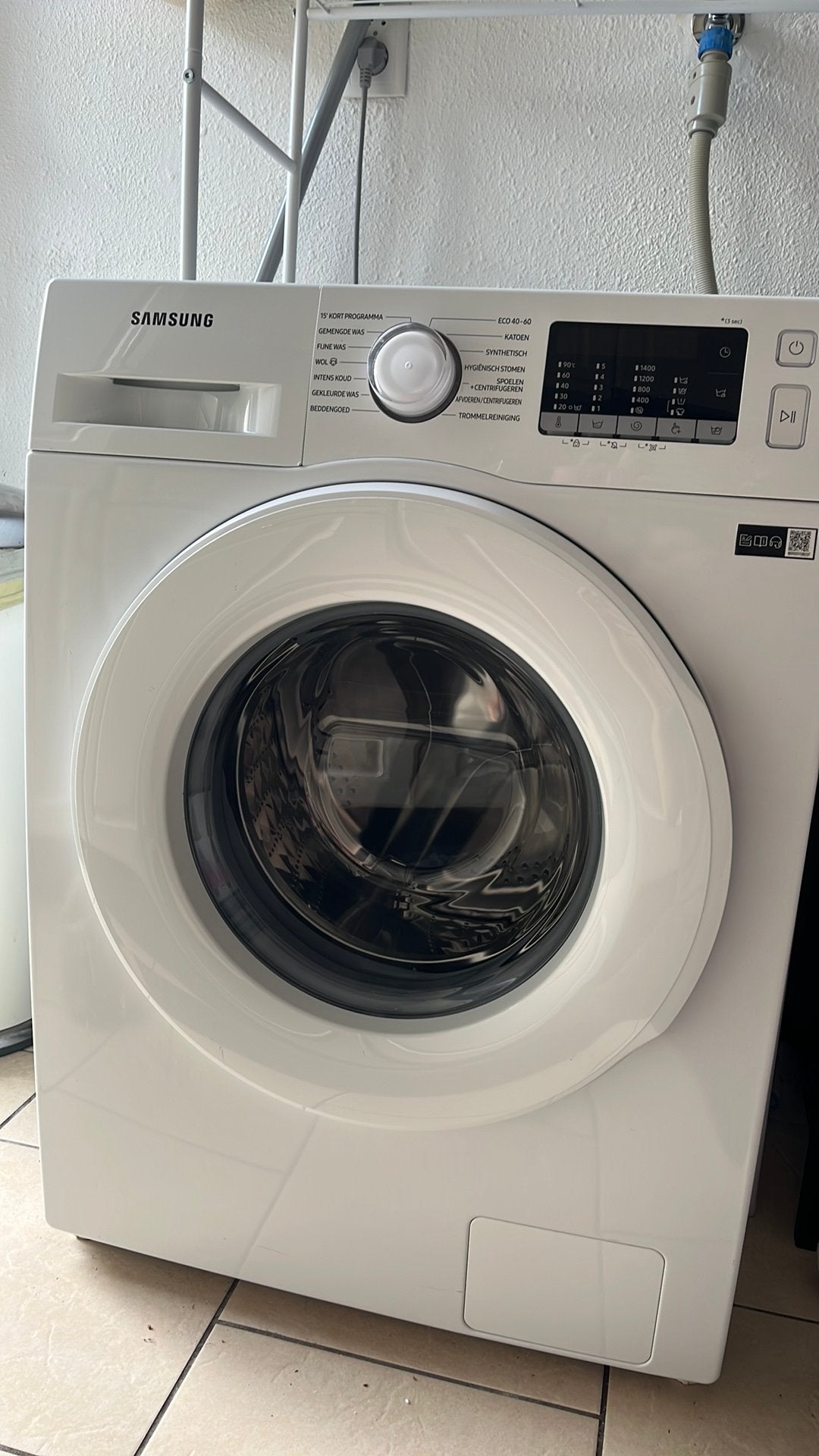 Samsung eco bubble 7kg, Witgoed en Apparatuur, Ophalen, Wolwasprogramma, Zo goed als nieuw, Voorlader