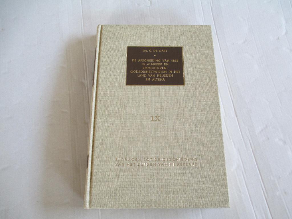 2 boeken land van heusden en altena - drs. c. de gast, Ophalen of Verzenden, Gelezen