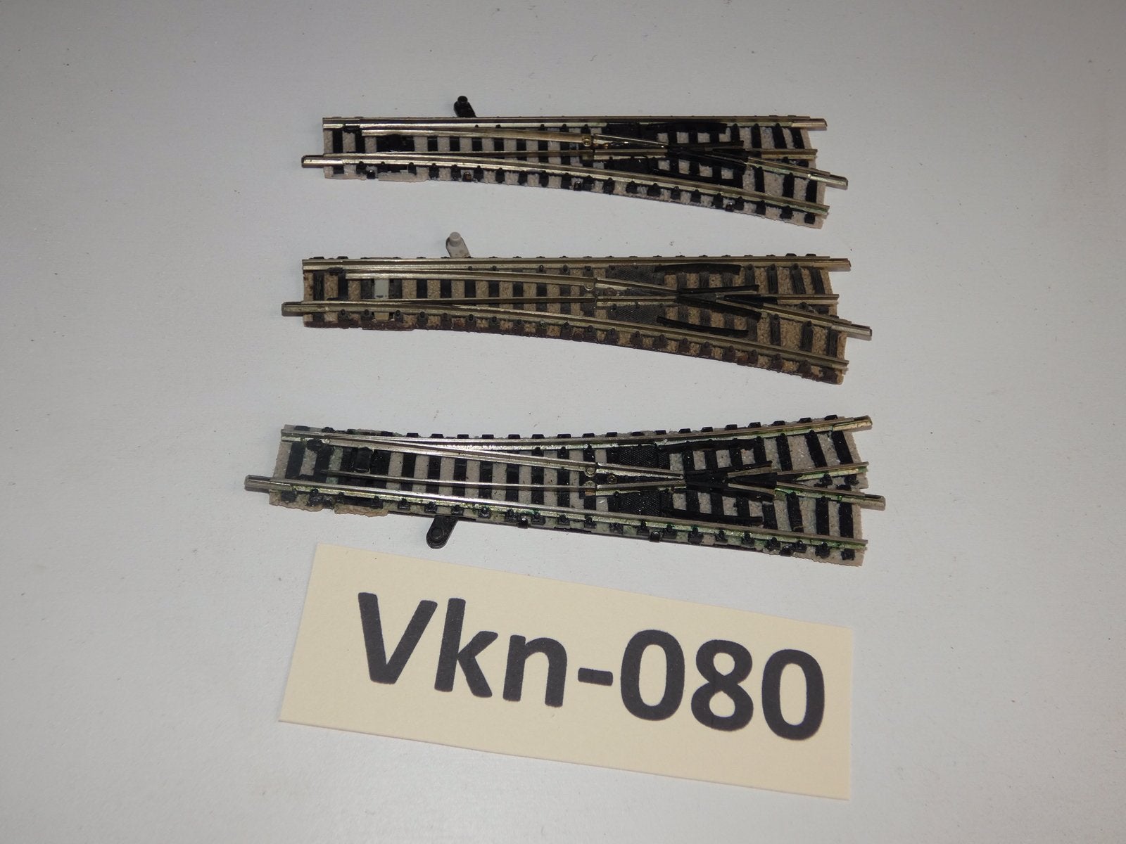 Vk-080 N Spoor Rechte Wissels Fleischmann Piccolo, Gebruikt, Gelijkstroom, Fleischmann, Rails