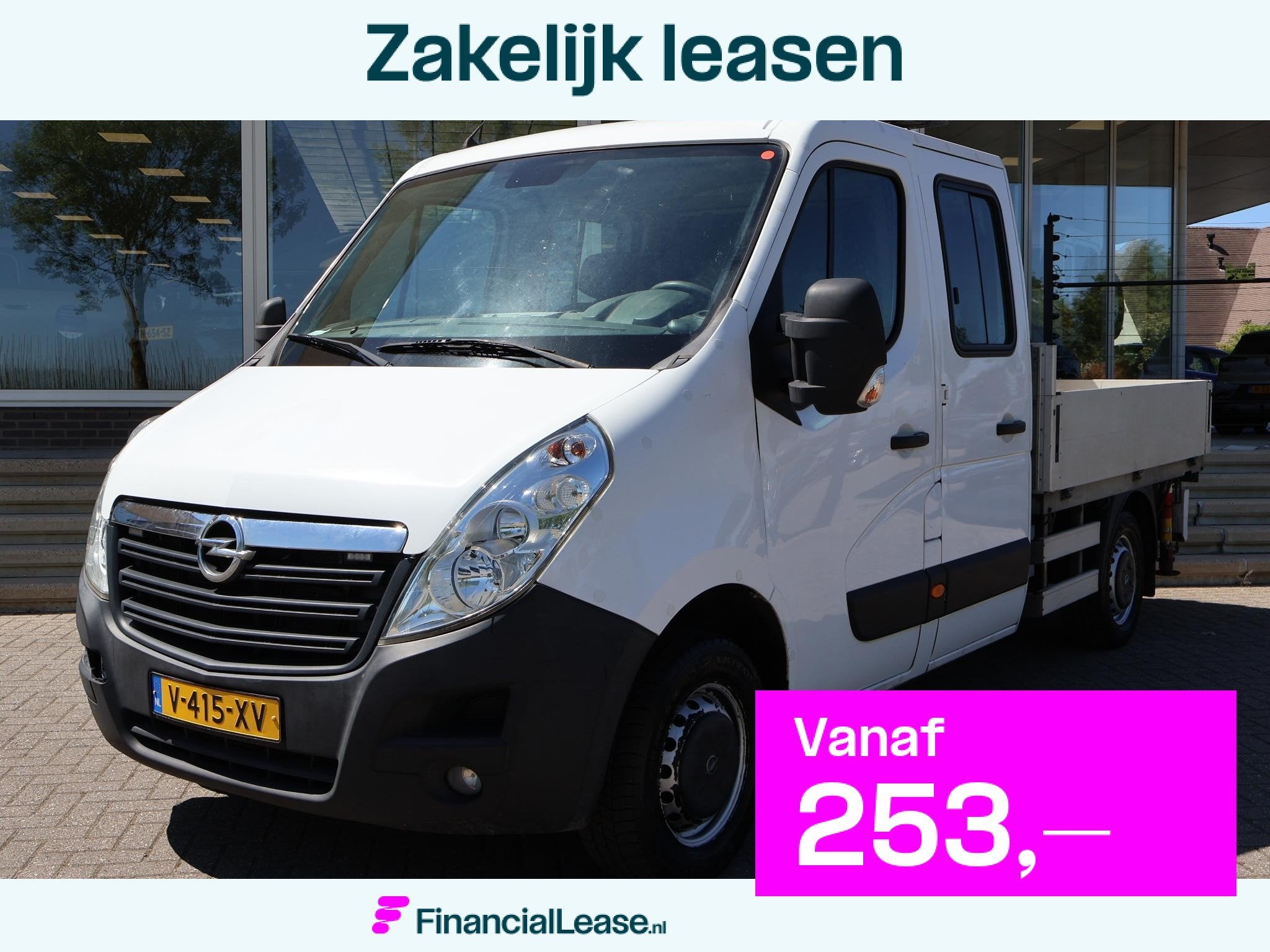 Opel Movano 2.3 CDTI BITURBO 145 PK HIAB 017T LAADKRAAN OPEN, Voorwielaandrijving, 145 pk, Stof, Gebruikt