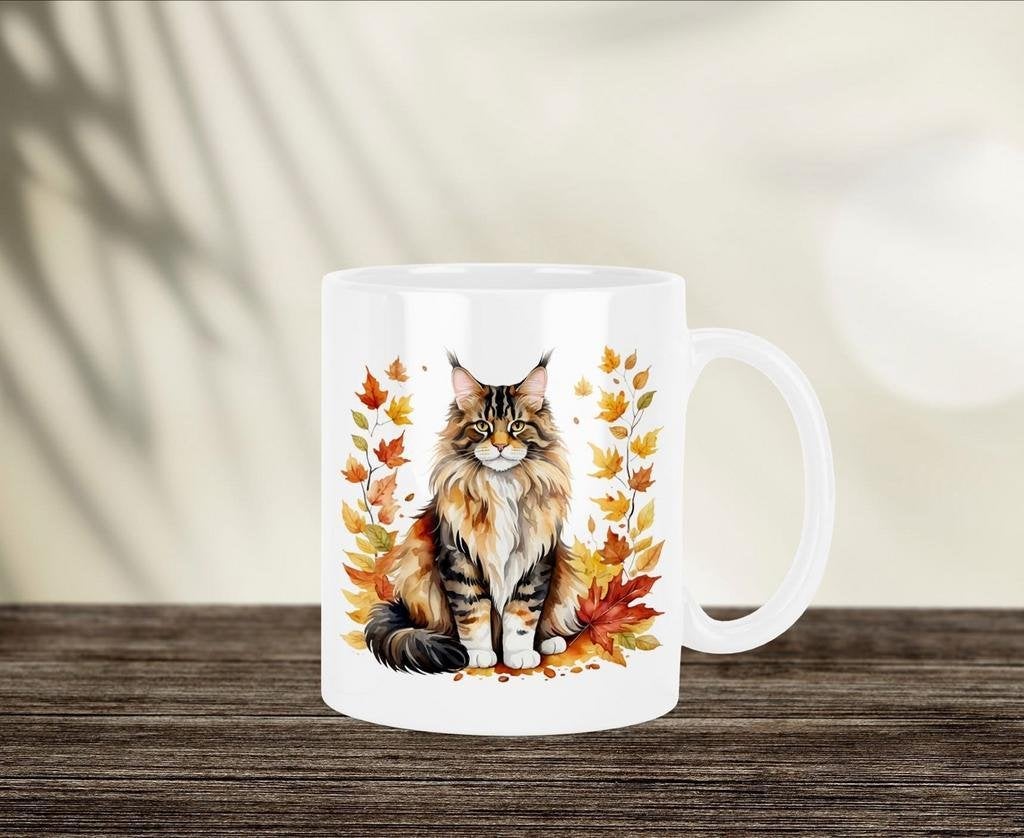Maine Coon Herfstmok, Verzenden, Nieuw, Overige stijlen, Kop(pen) en/of Schotel(s)