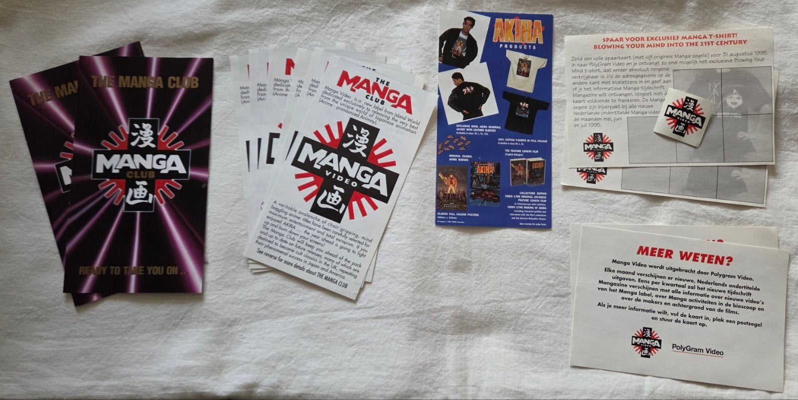 Manga Flyers VHS Cartoon/Anime, Cd's en Dvd's, VHS | Film, Alle leeftijden, Ophalen of Verzenden, Zo goed als nieuw, Actie en Avontuur