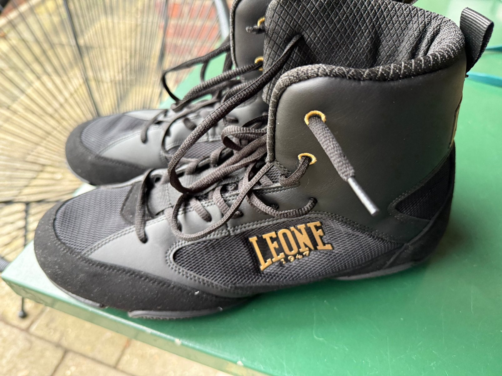 Gloednieuwe Boksschoenen Leone mt 45, Sport en Fitness, Boksen, Ophalen of Verzenden, Nieuw, Boksschoenen