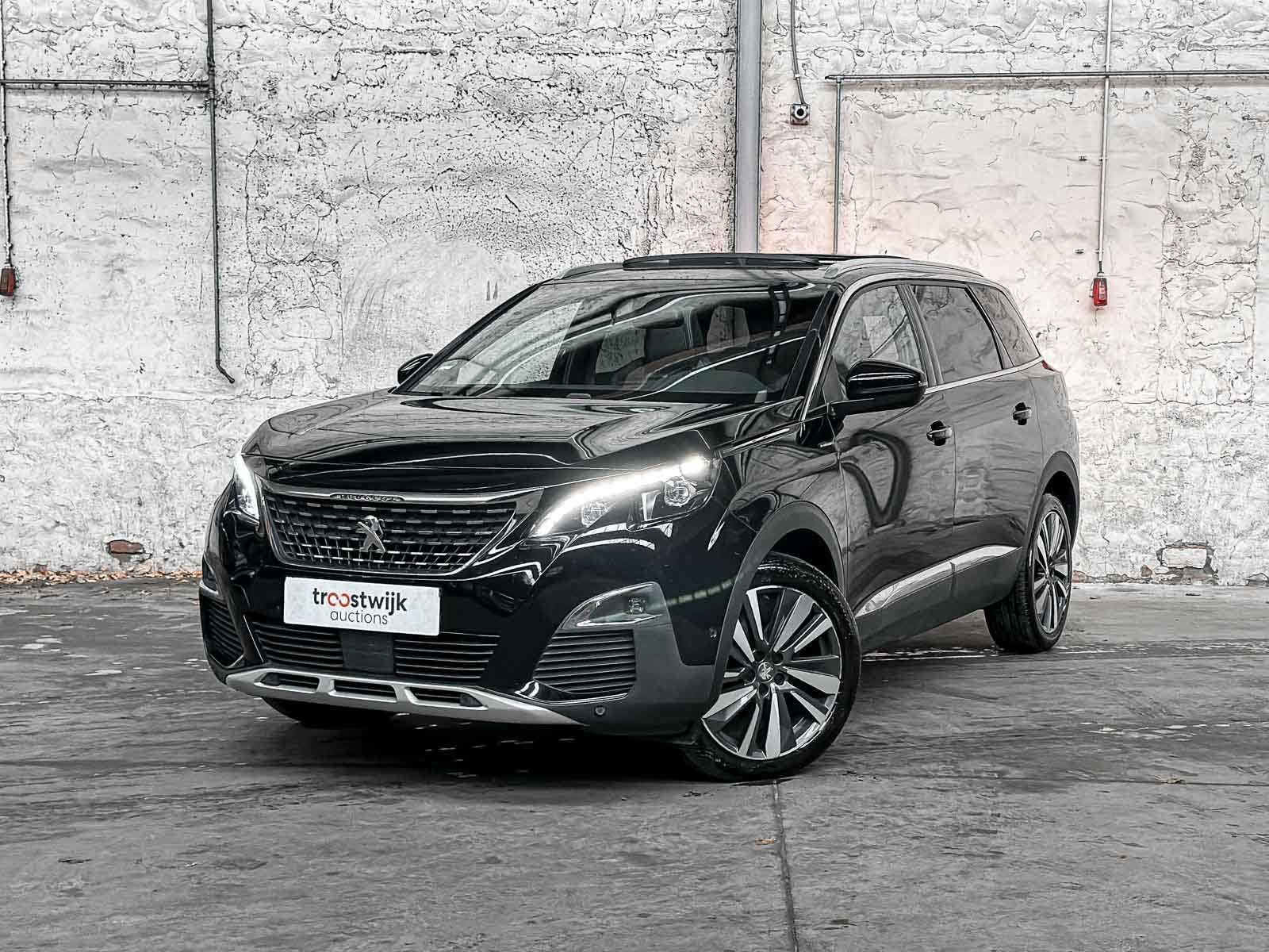 Peugeot 5008 1.2 PureTech Blue Lease GT-Line 131pk 2020, J-7, Auto's, Gebruikt, Euro 6, 1199 cc, Zwart