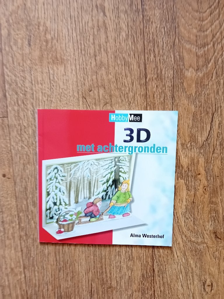Boekje - 3D met achtergronden, Hobby en Vrije tijd, Kaarten | Zelf maken, Ophalen, Zo goed als nieuw, Overige thema's, Overige typen