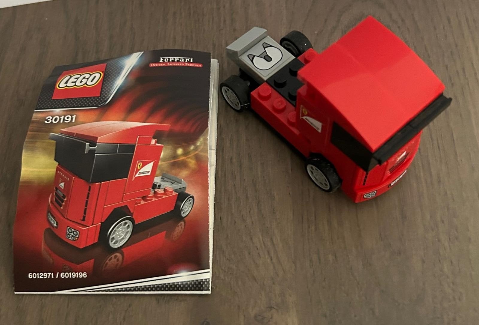 LEGO Ferrari Vrachtwagen 30191 met instructieboekje, Ophalen, Zo goed als nieuw, Overige merken