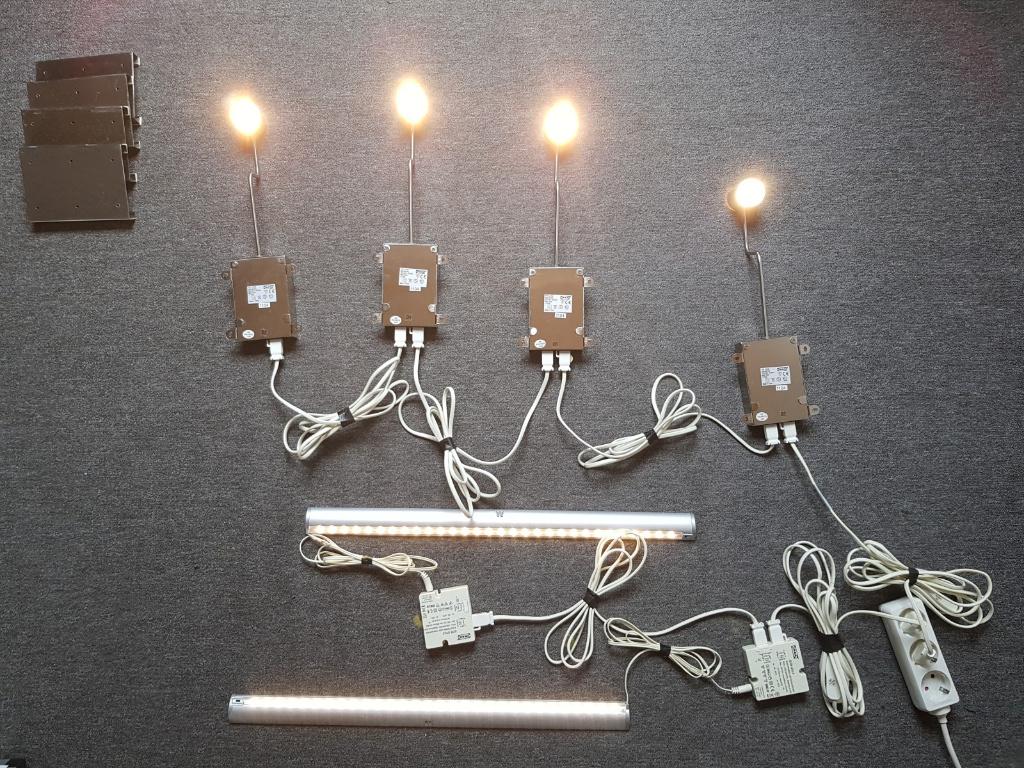 Ikea Grundtal (Urshult) kast verlichting, Huis en Inrichting, Ophalen of Verzenden, Gebruikt, Metaal of Aluminium, Led
