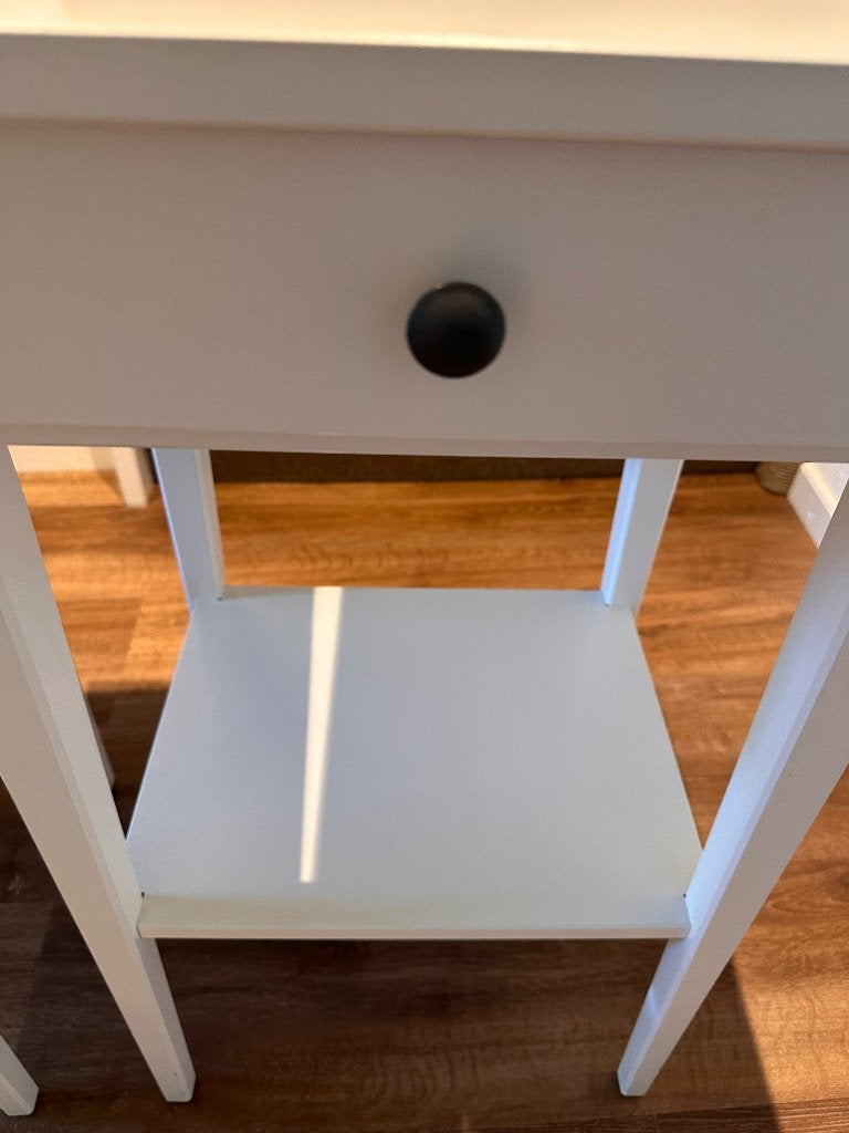 IKEA nachtkastje wit, Ophalen, Zo goed als nieuw, 45 tot 65 cm, 70 cm of meer