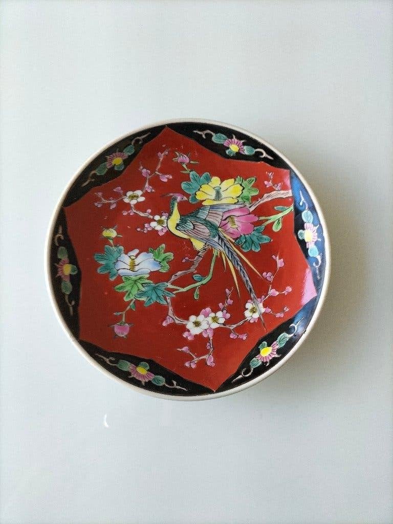Antiek Japans porseleinen Yamatoku Tezuka sierbord ca. 1930, Ophalen of Verzenden
