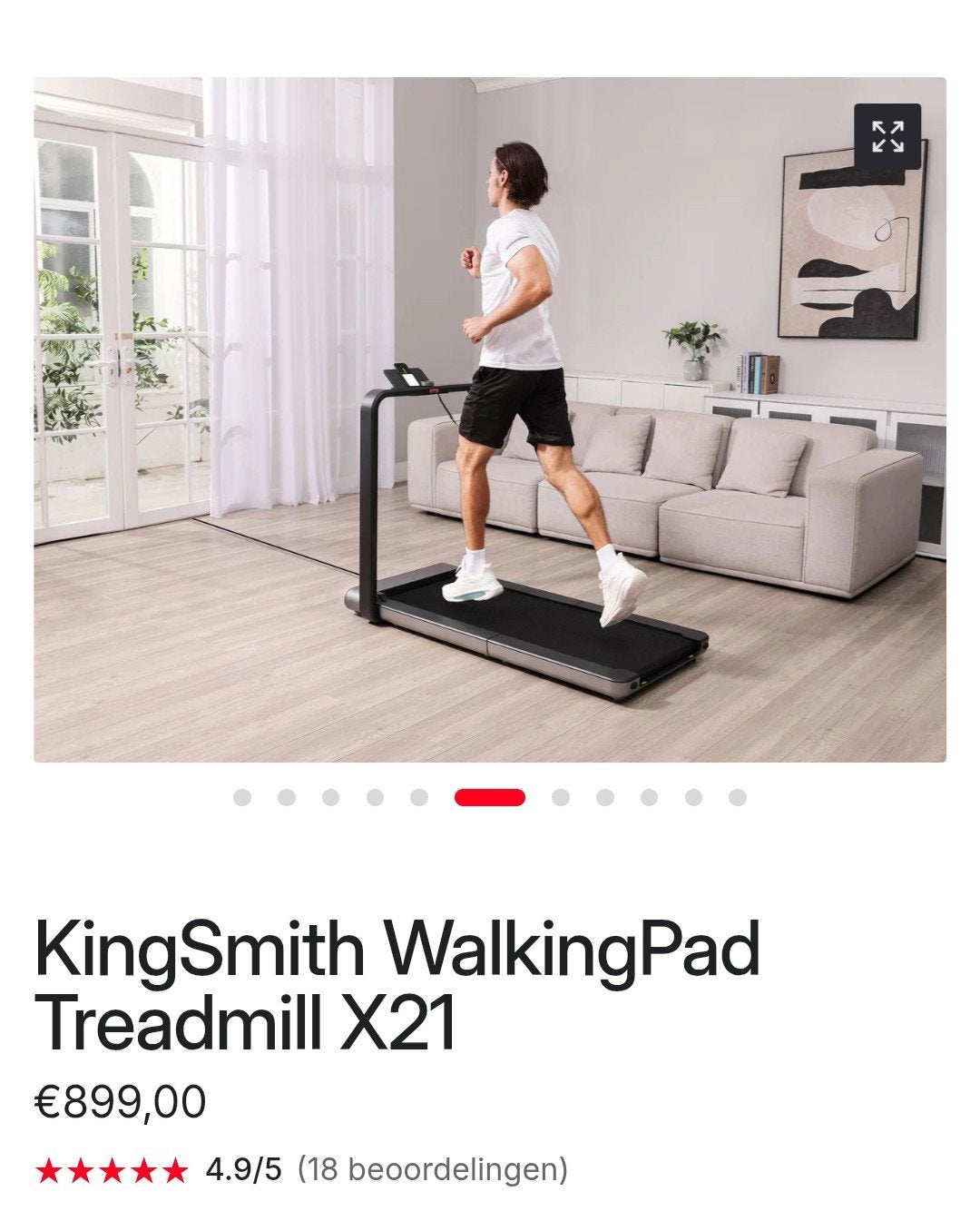 Xiaomi KingSmith WalkingPad X21 ZGAN, Ophalen of Verzenden, Zo goed als nieuw, Overige typen, Overige merken