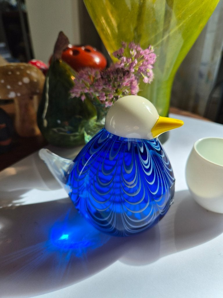 Murano style ArtGlass Vogel Leonardo- Handgemaakt- Puntgaaf, Antiek en Kunst, Ophalen of Verzenden