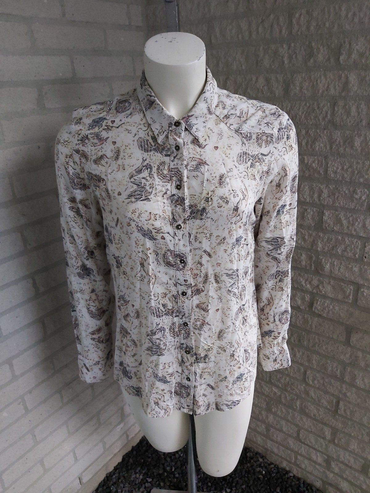 Chique blouse van Expresso maat M, Kleding | Dames, Blouses en Tunieken, Expresso, Wit, Nieuw, Ophalen of Verzenden