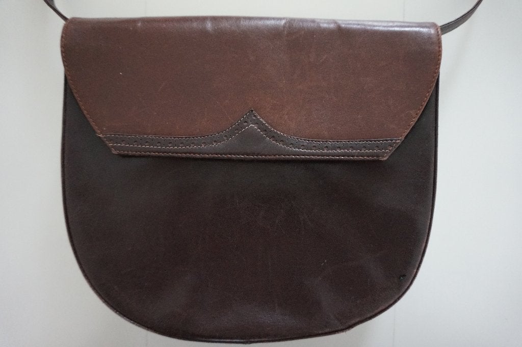 Bally schoudertas bruin leer vintage dames tas uit Italië, Overige merken, Bruin, Ophalen of Verzenden, Zo goed als nieuw