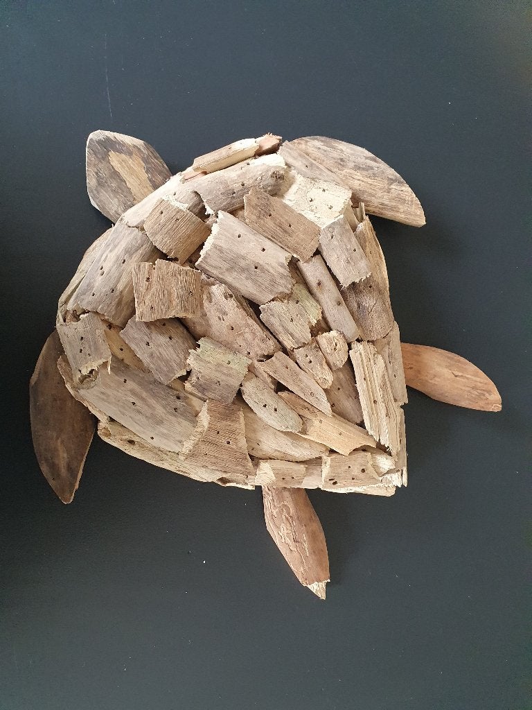 Houten schildpad, *, Hout, *, Ophalen of Verzenden