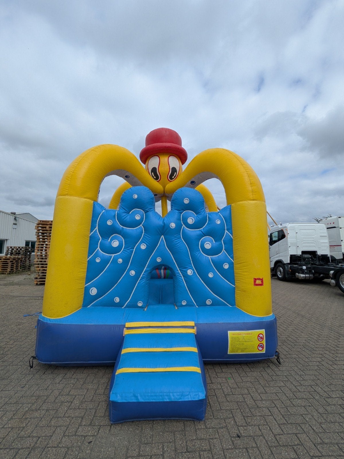 Springkussen octopus te koop, Ophalen of Verzenden, Zo goed als nieuw, Overige