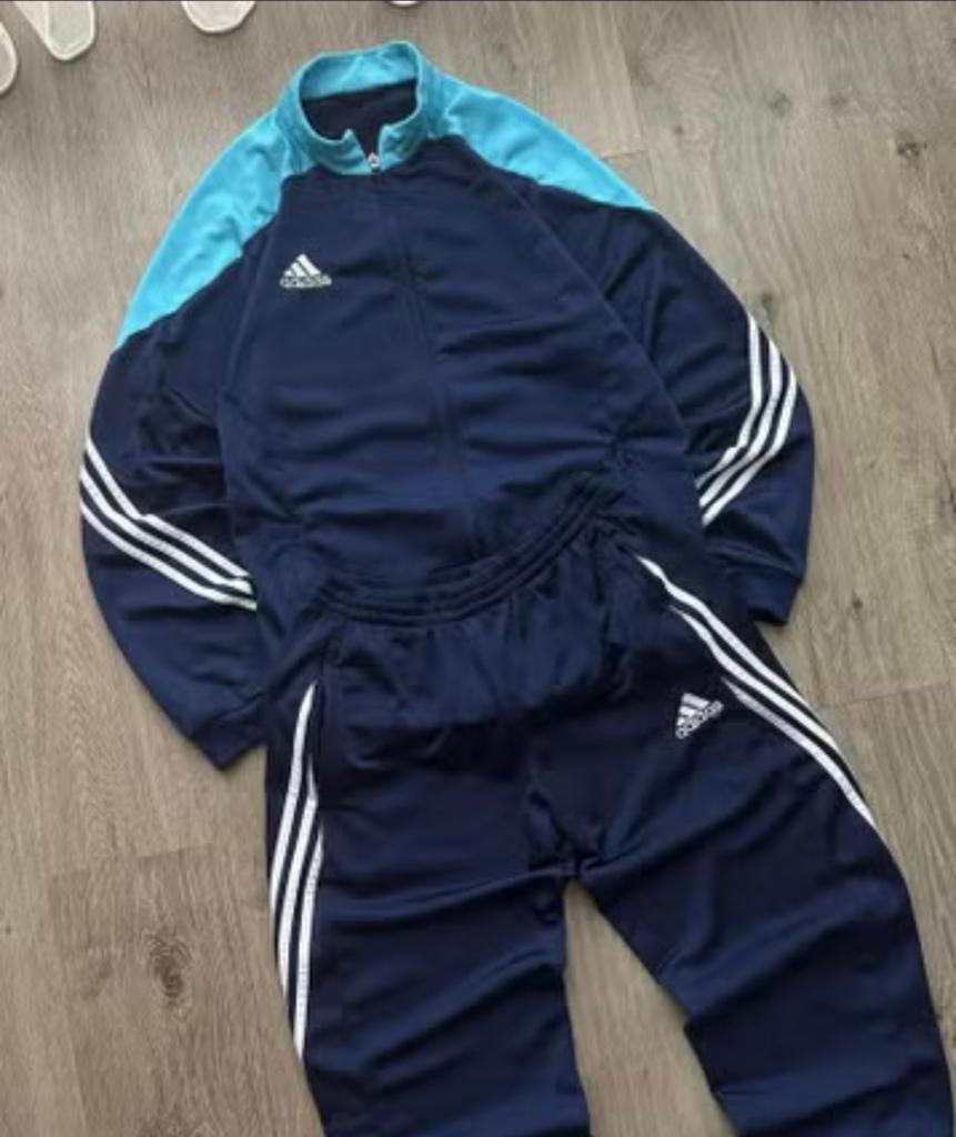 Adidas Trainingspak Blauw/Lichtblauw Maat S, Ophalen of Verzenden, Maat 46 (S) of kleiner, Blauw, Adidas