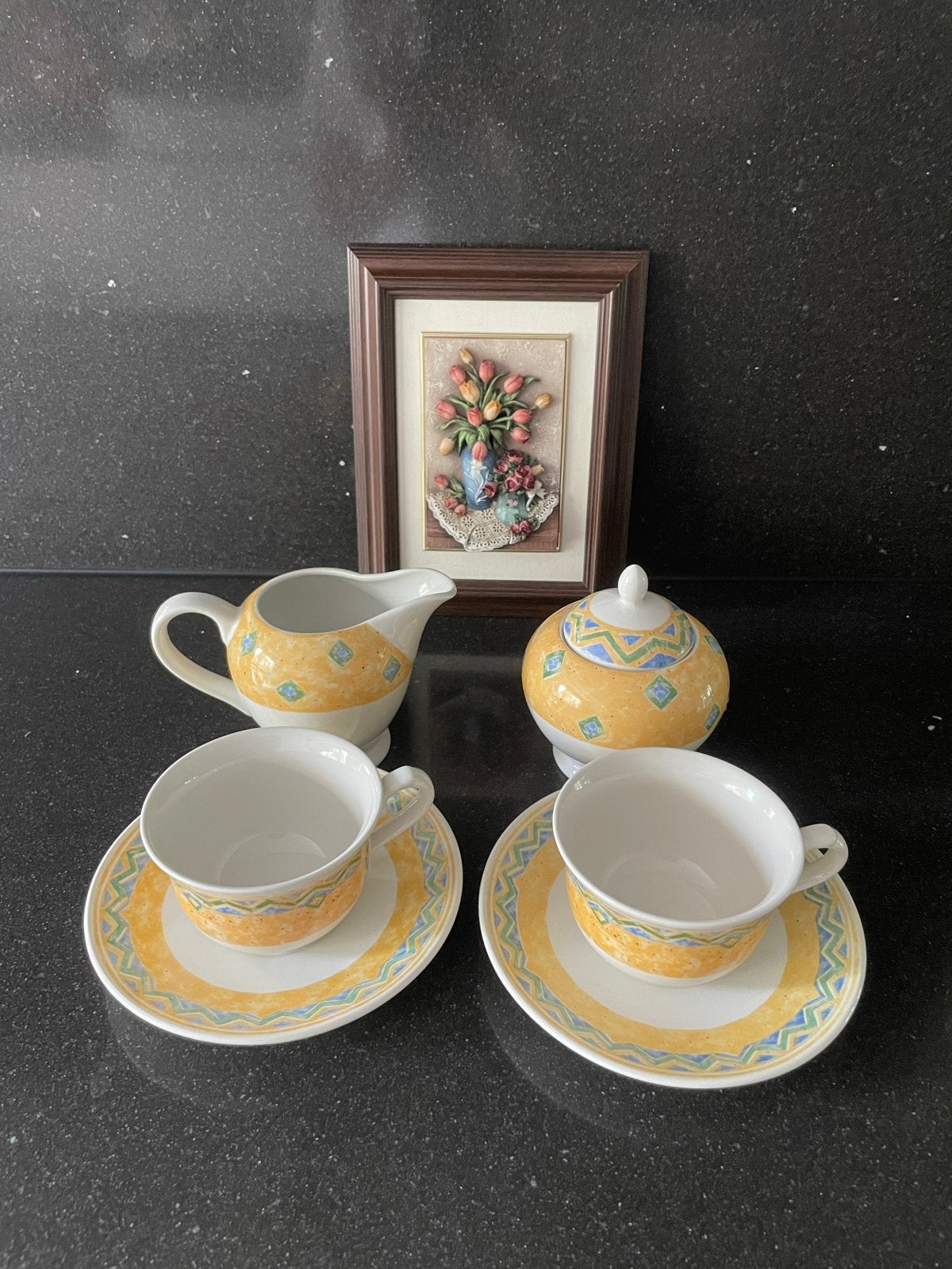 Churchill thee/Koffie set, Gebruikt, Overige merken, Keramiek, Vintage
