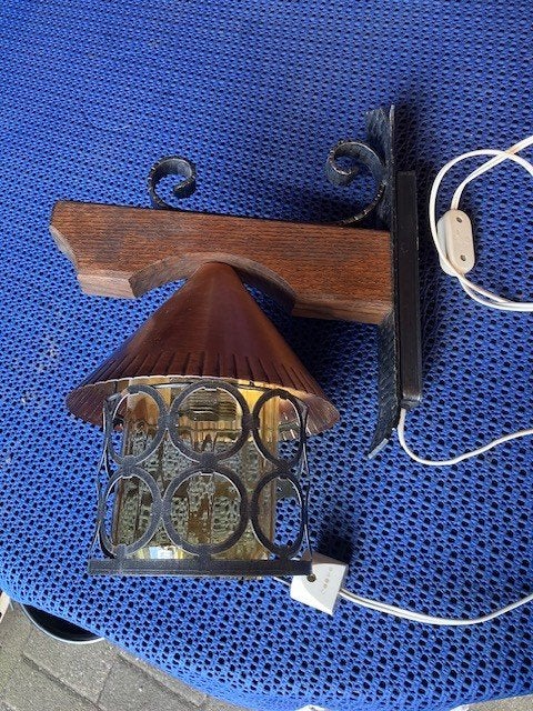 Binnenlamp, Ophalen, Zo goed als nieuw, Glas, Overige fittingen