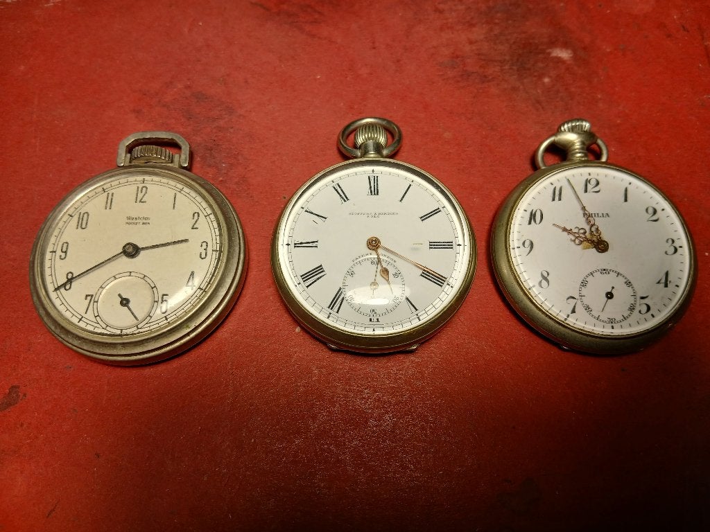 3x zakhorloges, Overige merken, Zakhorloge, Staal, Verzenden