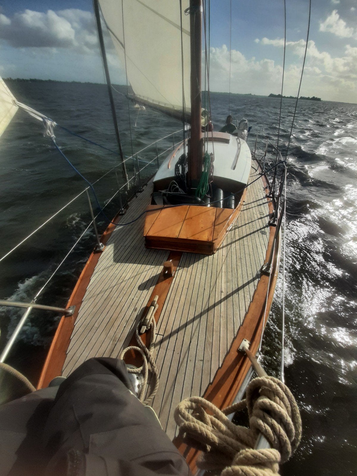 Klassiek houten zeiljacht (1937), Watersport en Boten, Ophalen, Gebruikt, Binnenboordmotor, 1.80 meter