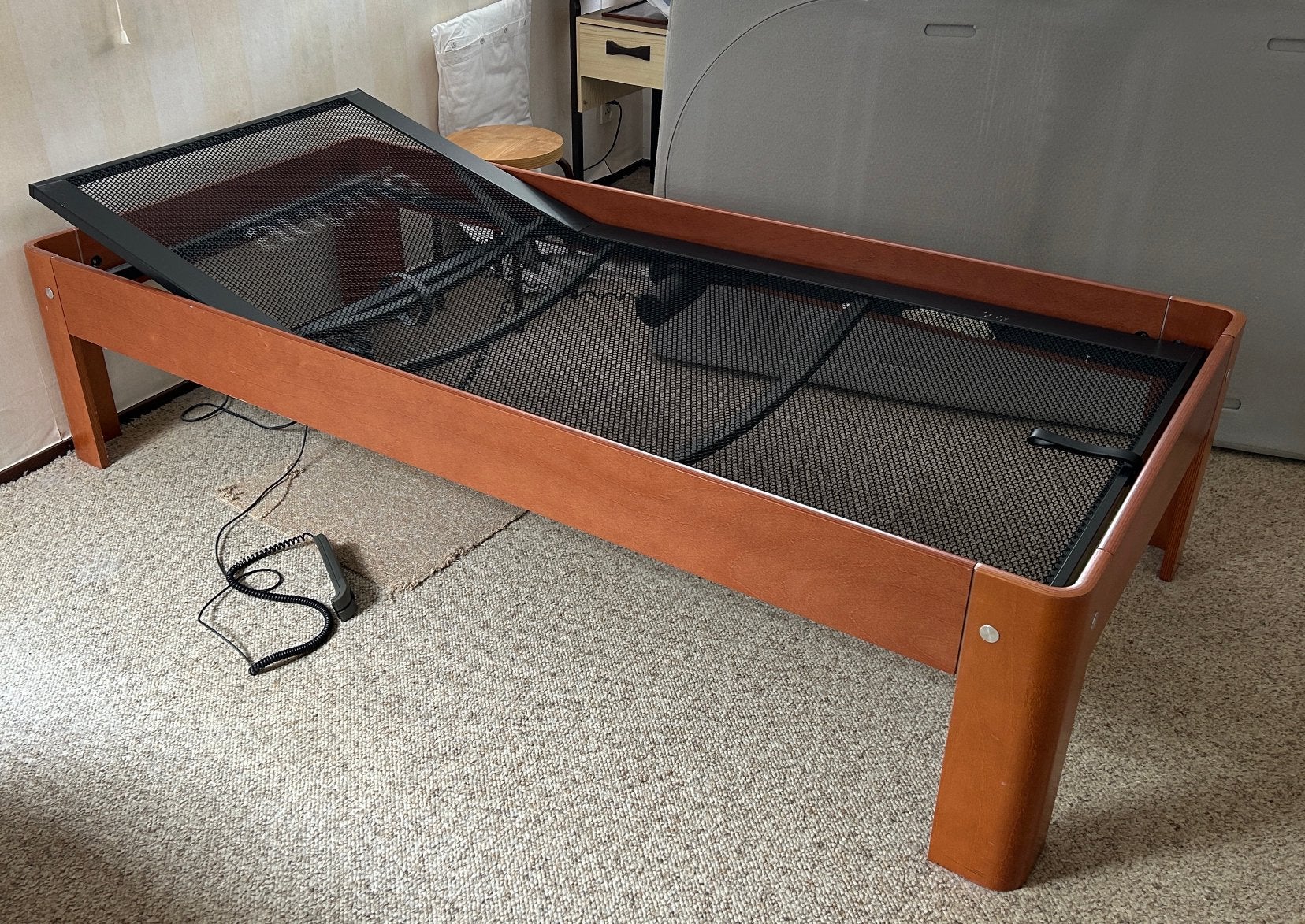 auping auronde bed elec. verstelbaar, 90 cm, Overige kleuren, Tweepersoons, Ophalen of Verzenden