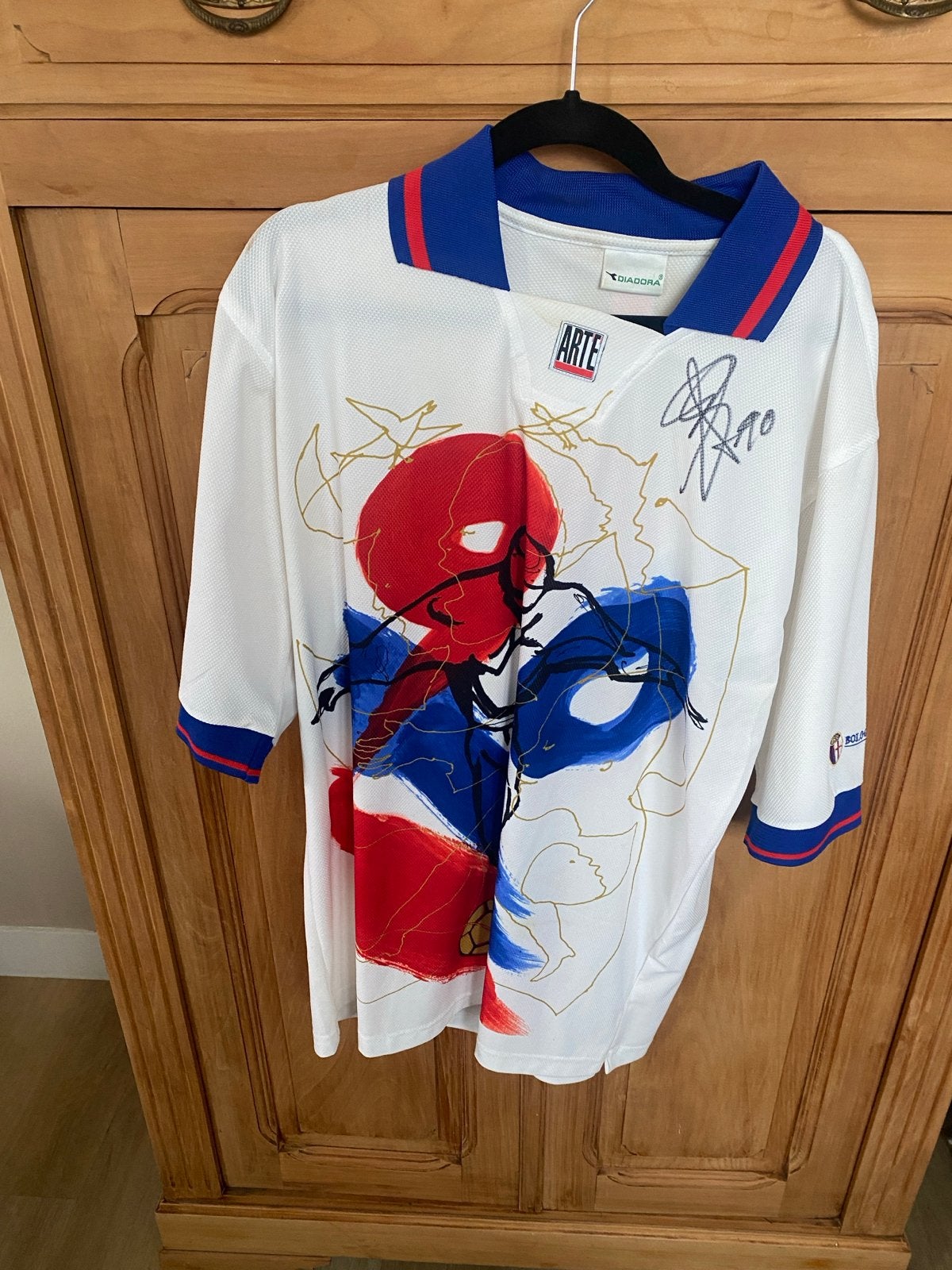 Bologna 90-jarig Jubileum Shirt - Gesigneerd door Arnautovic, Ophalen of Verzenden, Zo goed als nieuw, Shirt
