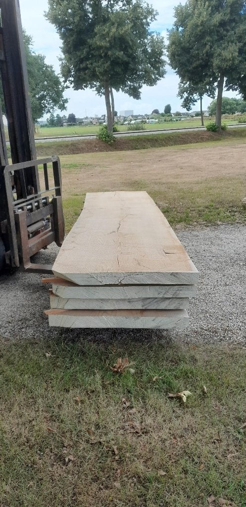 4 massieve gedroogde eiken platen voor enorme tafels, Doe-het-zelf en Verbouw, Ophalen, Eiken, Nieuw, Plank